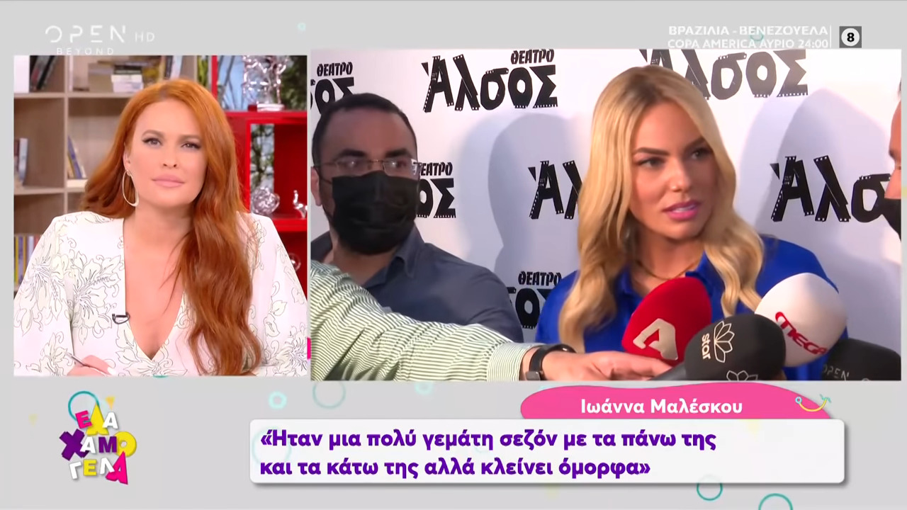 Ιωάννα Μαλέσκου: απαντά για την αντιπαράθεση με Νίκο Μπάρτζη και Τζέιμς Καφετζή