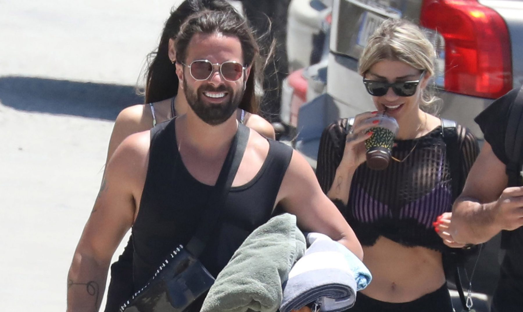 Ηλίας Βρεττός: απόδραση στην Εύβοια με τη σύντροφό του, Αναστασία Δεληγιάννη