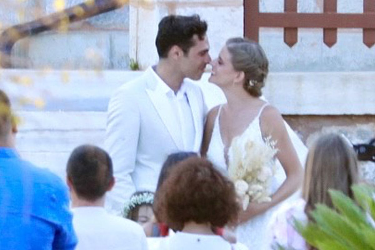 Δανάη Μιχαλάκη – Γιώργος Παπαγεωργίου: Η πρώτη δημόσια εμφάνιση μετά το γάμο τους