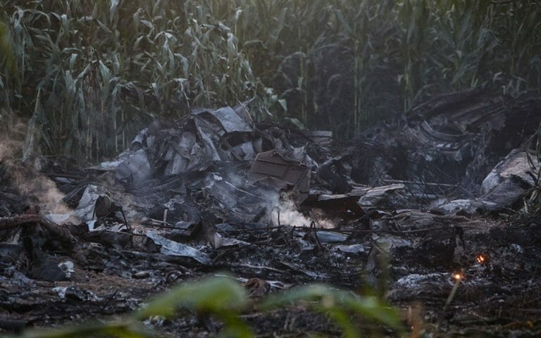 Πτώση αεροσκάφους Αντόνοφ στην Καβάλα: Έφτασε στο σημείο ο λόχος χημικής άμυνας – Νεκρά και τα οκτώ μέλη