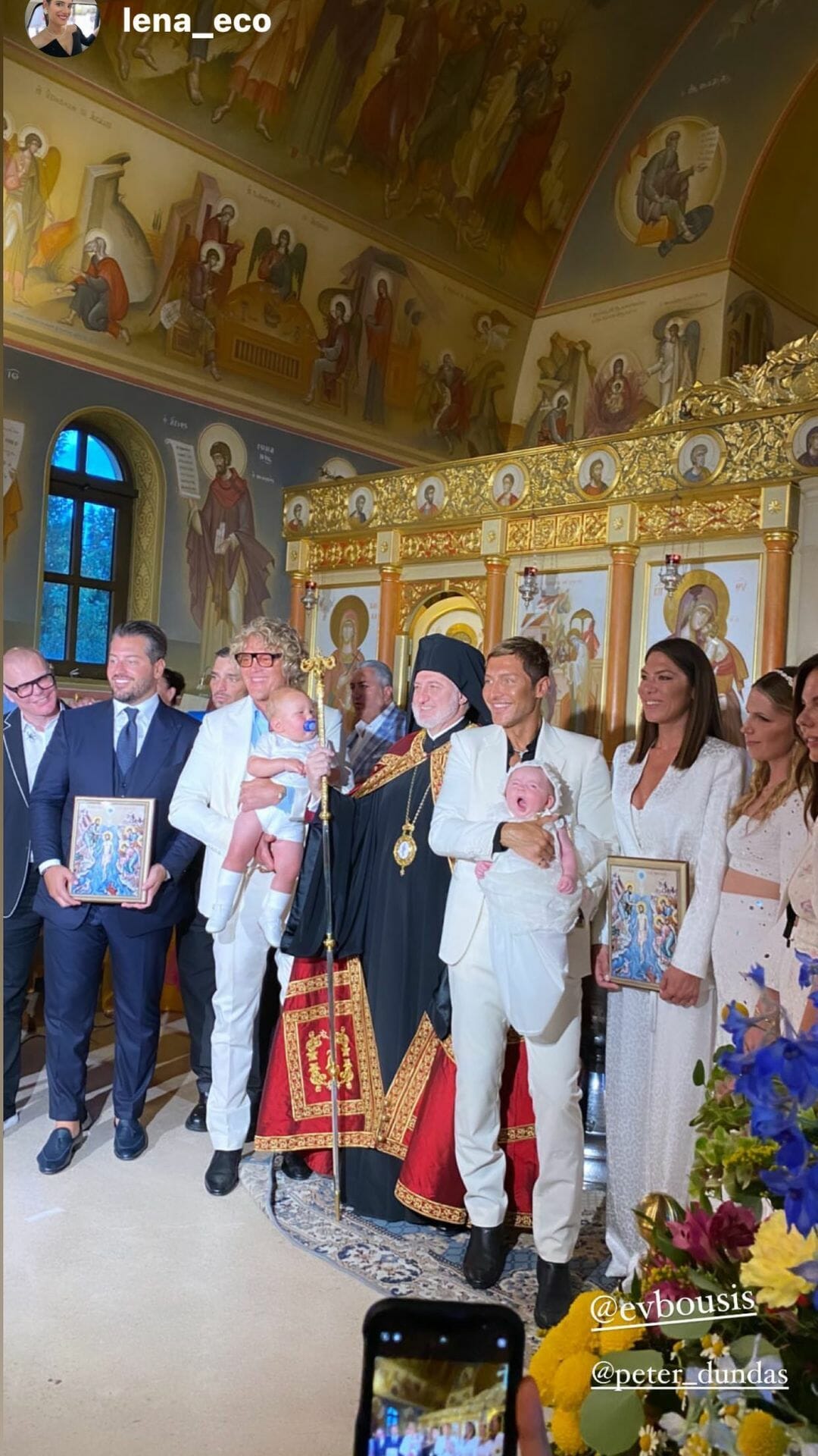 Ευάγγελος Μπούσης-Πίτερ Ντούντας: Το ζευγάρι βάφτισε τα παιδιά του παρουσία του Αρχιεπισκόπου Αμερικής