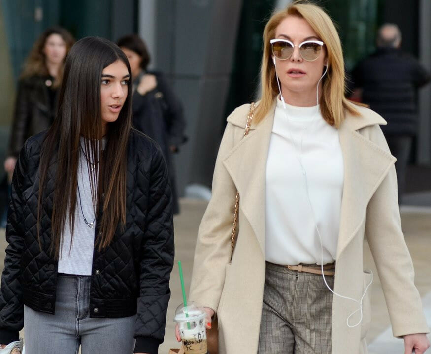 Τατιάνα Στεφανίδου: στη Νέα Υόρκη με την κόρη της, Λυδία, για τις σπουδές της