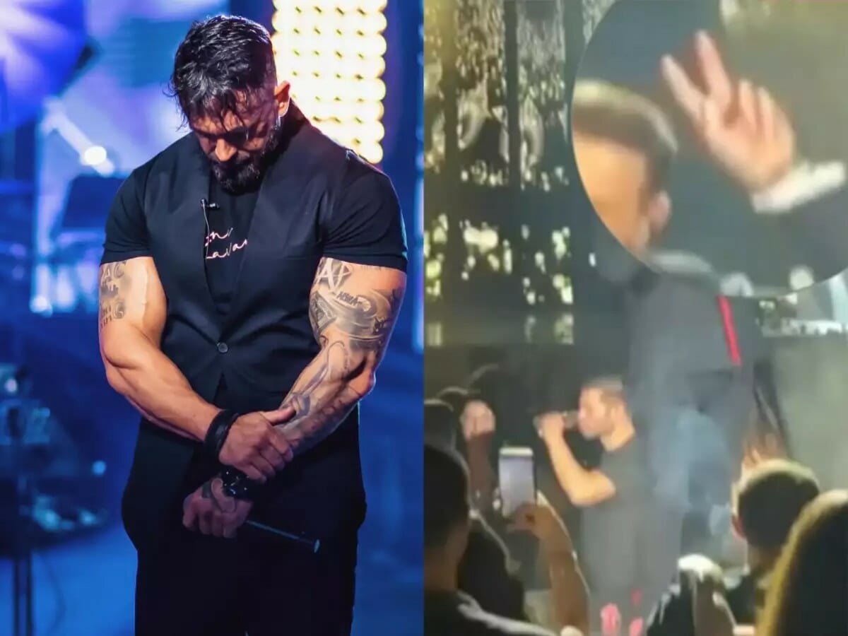 Νίκος Βέρτης: Τραγουδάει στην πίστα και κάνει... κερατάκια στον Μπο