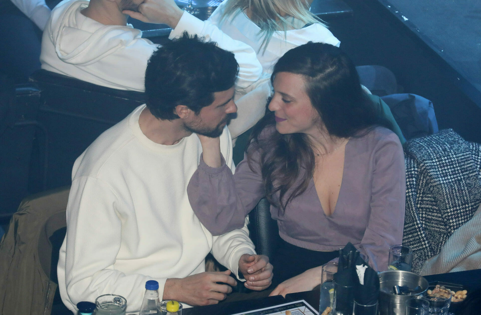 Ορφέας Αυγουστίδης - Γεωργία Κρασσά: Τρυφερές στιγμές σε βραδινή τους έξοδο