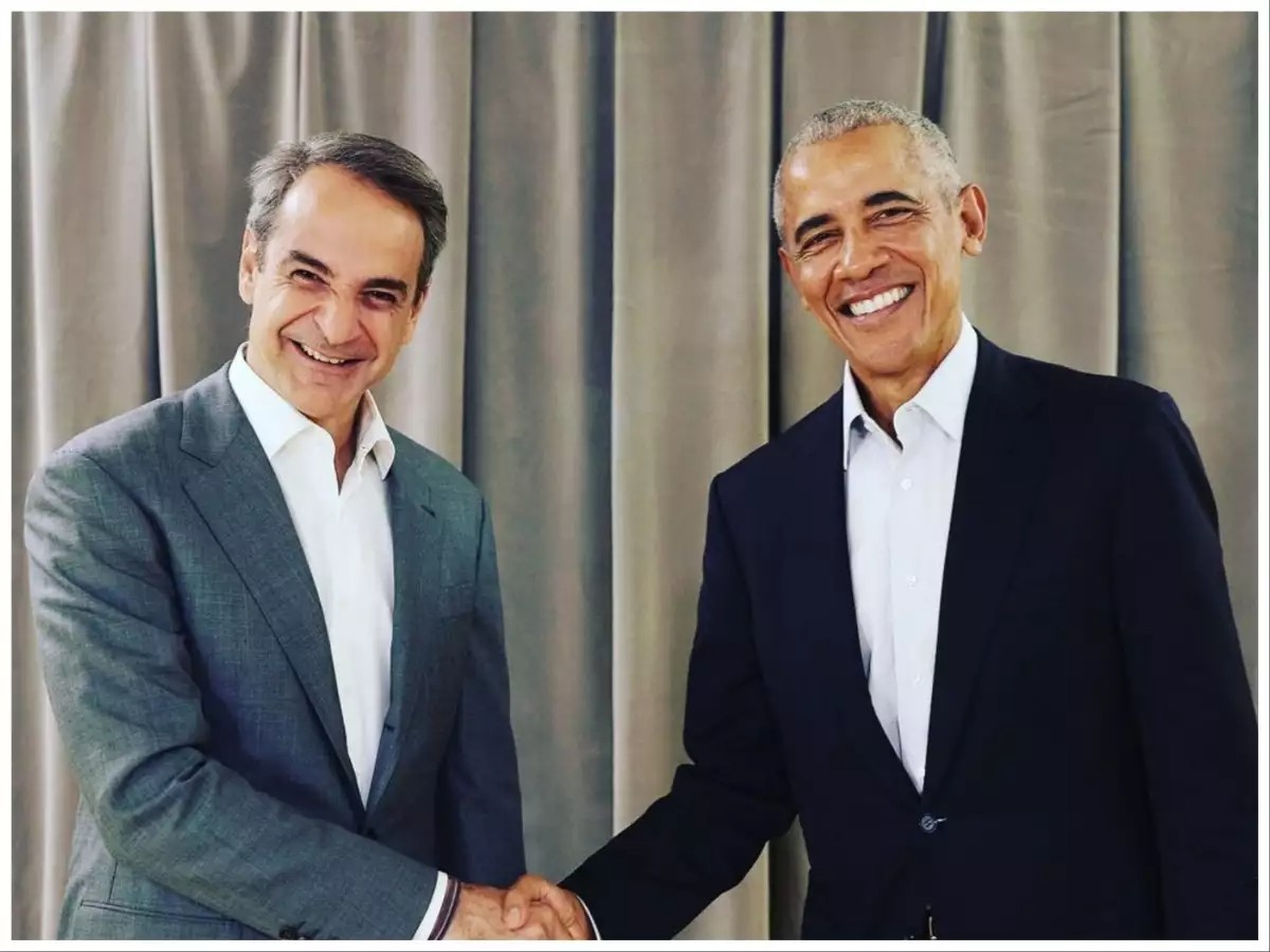 Κυριάκος Μητσοτάκης - Μπαράκ Ομπάμα: Συναντήθηκαν και έβγαλαν φωτογραφία