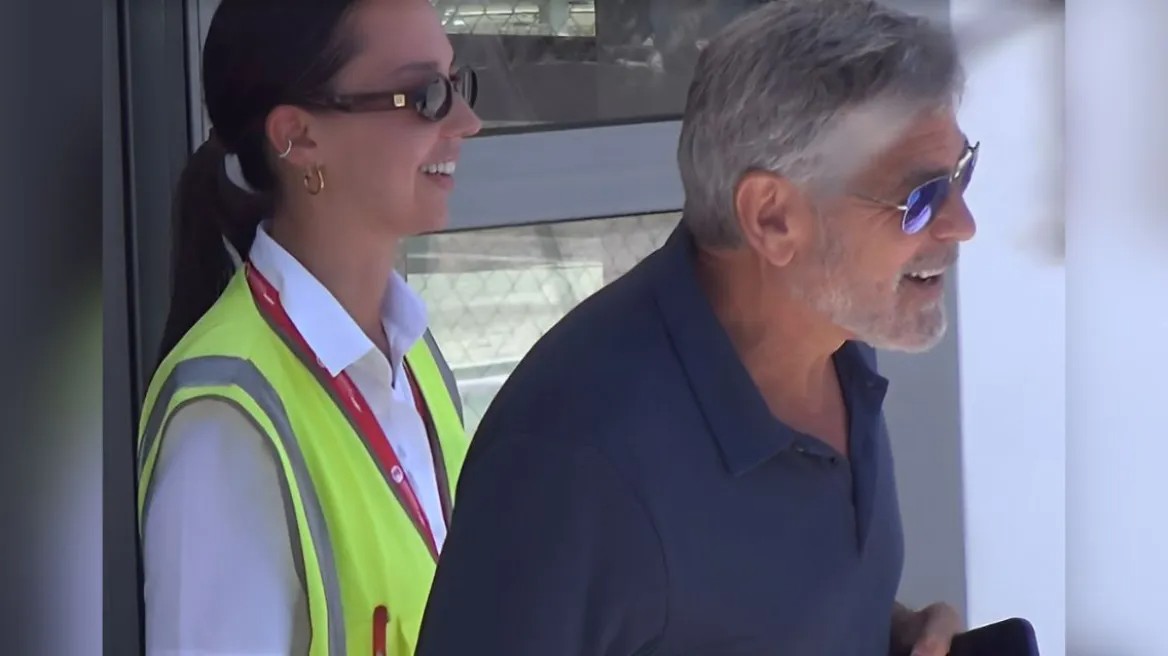 Ο Τζορτζ Κλούνεϊ έφτασε στη Μύκονο - Δείτε τα πρώτα πλάνα