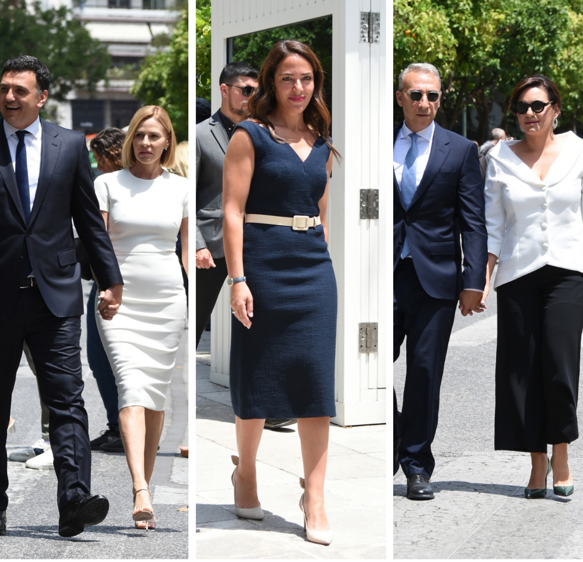 Ορκωμοσία νέας κυβέρνησης: Οι σικάτες εμφανίσεις των κυριών που ξεχώρισαν στο Προεδρικό Μέγαρο